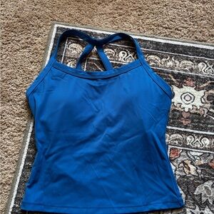 Blue Women's Athletic Tank Top